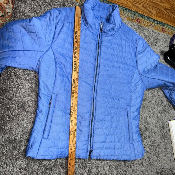 Roper women’s puffer jacket size M, zip up, pre owned blue - Picture 11 of 11